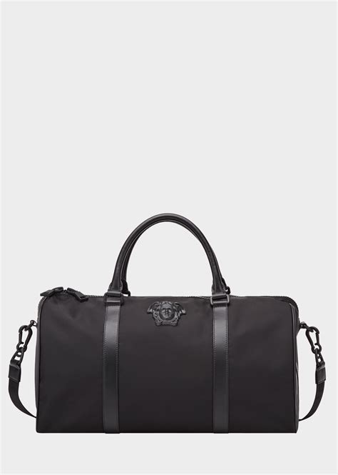 versace greek key motif holdall bag men's|Men's Designer and Luxury Bags .